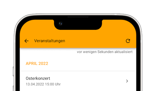 Musikschul-App Veranstaltungen