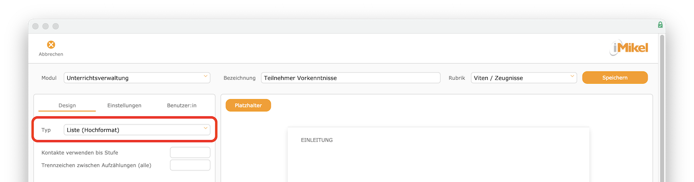 imikel_korrrespondenzen_vorlagen_bearbeiten_design_liste