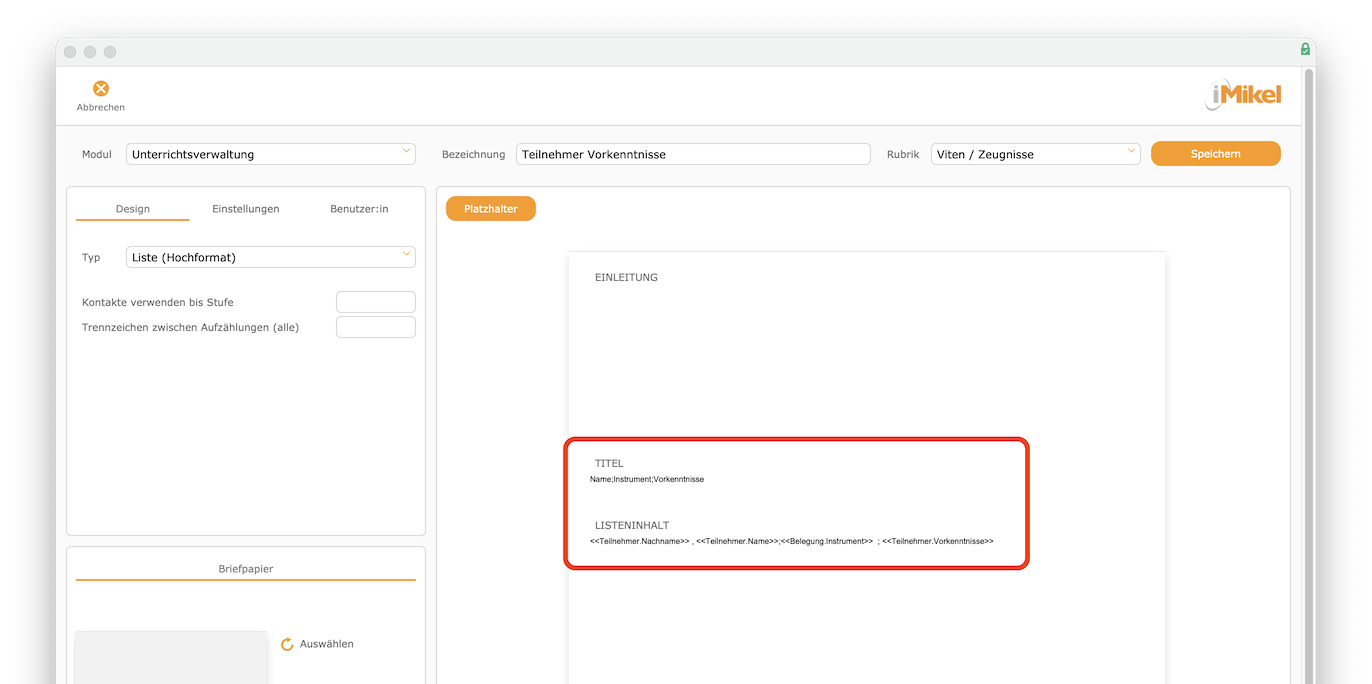 imikel_korrrespondenzen_vorlagen_bearbeiten_design_liste_titel_inhalt