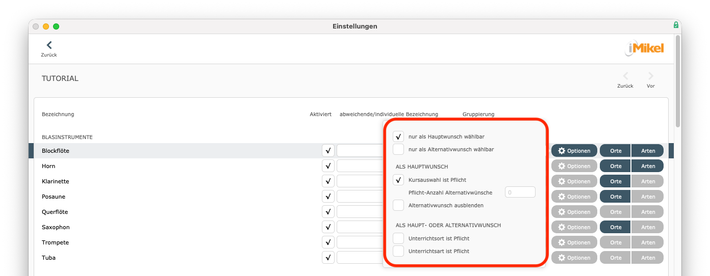 imikel_unterricht_einstellungen_onlineanmeldung_angebote_optionen_auswahl