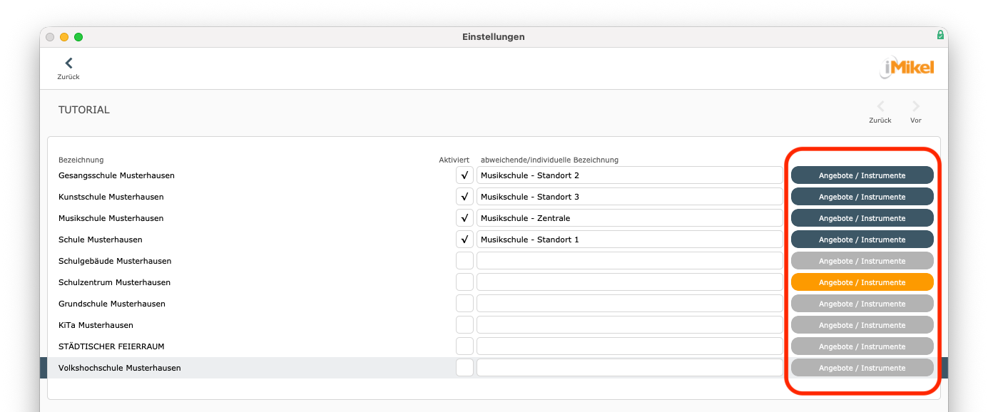 imikel_unterricht_einstellungen_onlineanmeldung_veranstaltungsorte_zuordnung